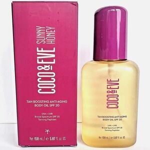 NWT Coco & Eve Sunny Honey Tan Boosting Anti-Aging Body Oil SPF 20